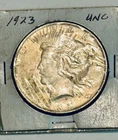 1923 Uncirculated Silver Coin Lot 8 estate find coin silver dollar