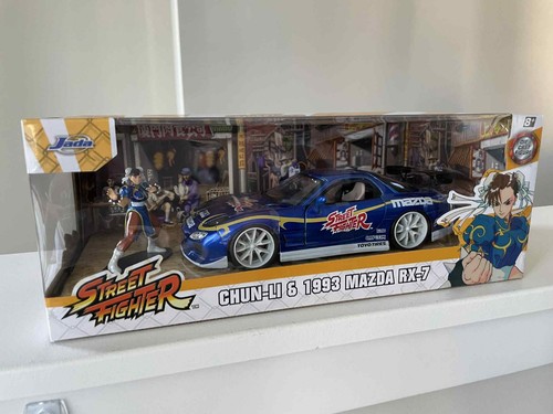 Jada Street Fighter 1:24 Mazda RX-7 Voiture moulée sous