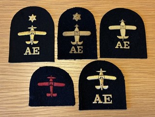 ROYAL NAVY FLEET AIR ARM AIR ENGINEERING CLOTH TRADE BADGES PATCHES NAVAL