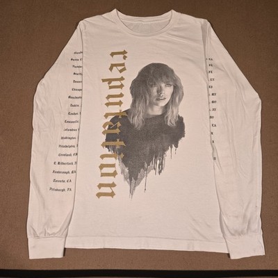 Taylor Swift Reputation Tour Long Sleeve T-Shirt Women s Medium Concert Merch