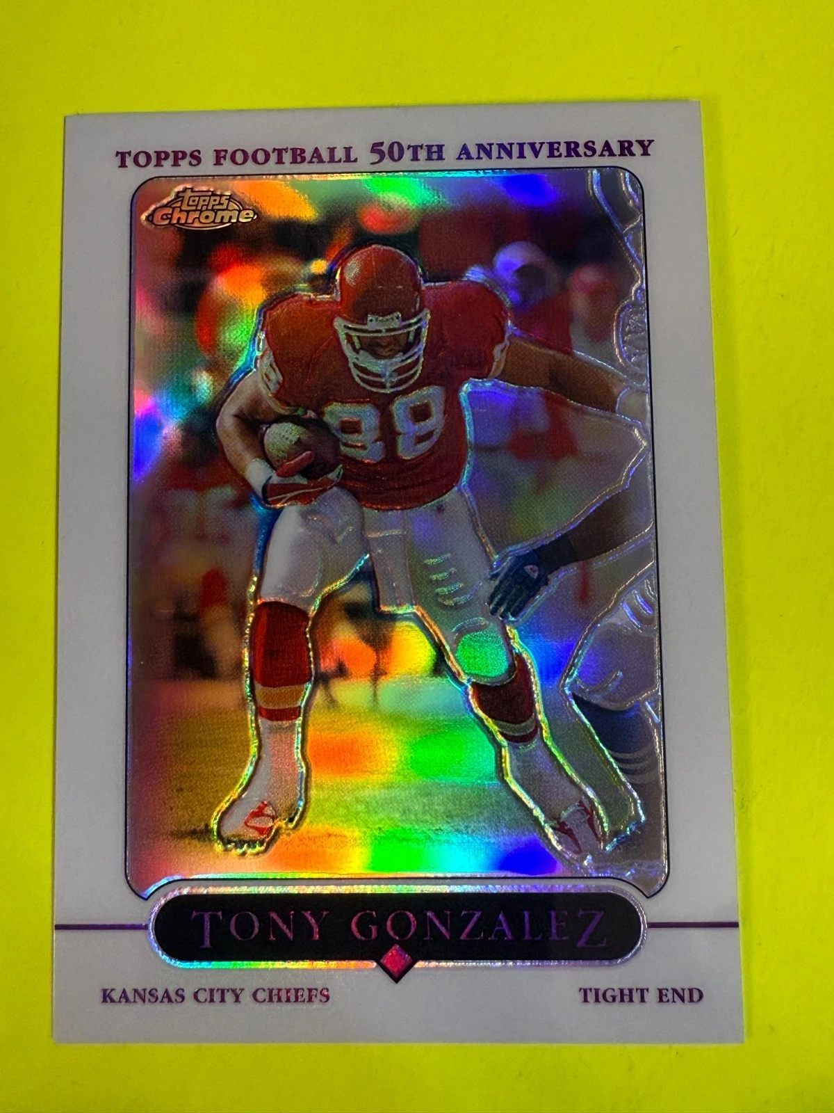 68678 2005 Topps Chrome Refractors #96 Tony Gonzalez CHIEFS