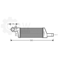 LadeluftküHler Aluminium FüR Opel Combo Kasten/Kombi F08 F68 1.7 Dti