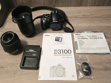 Nikon D D3100 14.2MP Digital Kit w/ 18-55mm and 55-200mm READ DESCRIPTION 