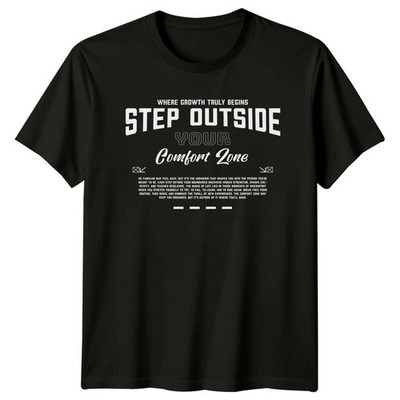 T-Shirt Wo Wachstum wirklich beginnt Schritt persönliches Wachstum Geburtstagsgeschenk für Ihn Sie