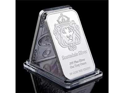 #ad Scottsdale Silver 999 Fine Silver One Troy Ounce 1 Bars Bullion In God We Trust $8.00