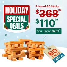 Himalayan Yak Milk Bones dog chews for small dogs 5lbs - Easily digestilble chew