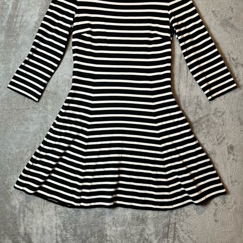 Kate Spade Broome Street schwarz & weiß gestreiftes Fit & Flare Kleid Größe Small - Bild 2 von 8