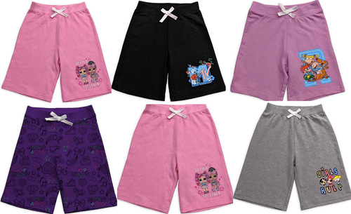 Girl's Cartoon Character Shorts Soft Tee Shirt Jersey Elastic Waist Cool Comfort - 第 1/22 張圖片