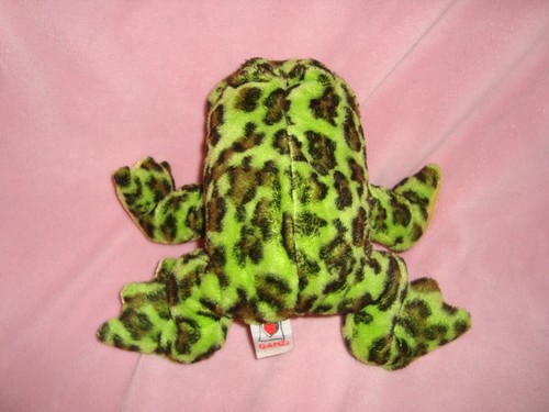 Ganz Webkinz Frog Plush & Beans Only NO Code 9" - Picture 3 of 9