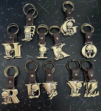 Tweety Bird Initial Brass Keychains NEW, NEVER USED - Licensed  Warner Bros 1997
