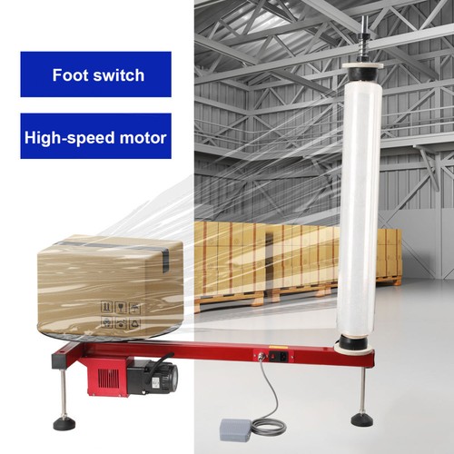 25W Electric/Manual Stretch Film Wrapping Machine Dispenser Tools 30rpm Baling - Picture 7 of 14