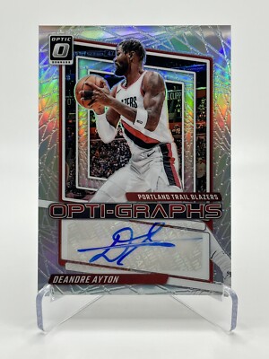 2023-24 Donruss Optic Deandre Ayton Opti-Graphs Auto Blazers Autograph Holo