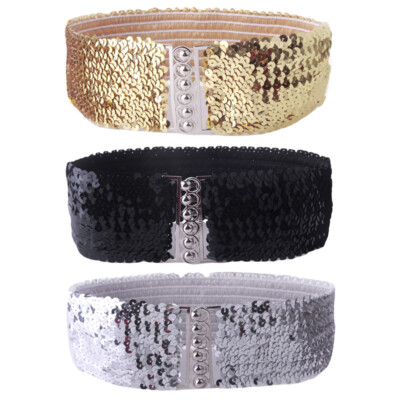 slim fit dress slacks Chloe Silver Shimmer Belt