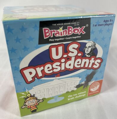 BrainBox US Presidents MindWare The Ten Minute Brain Challenge NEW IN BOX Sealed