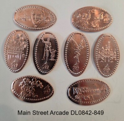 Disneyland 70th Anniversary Pressed Penny Collection of 93 Pennies