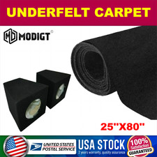 Black Non-woven Fabric Car Carpet Automotive Floor Interior Carpets Universal