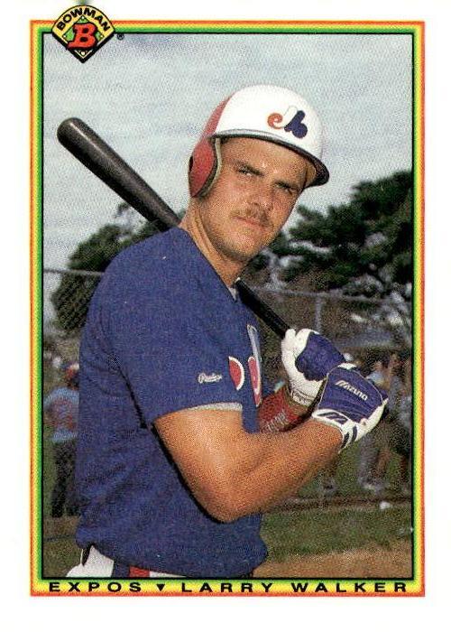 1990 Bowman #117 Larry Walker RC Rookie