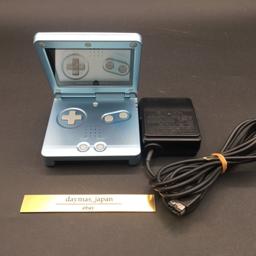 【Excellent】Nintendo GameBoy Advance SP Blue Console + Charger #Ret 0131/01
