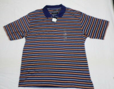 Consensus Double Mercerized Cotton Striped Polo Shirt Men's Size XXL