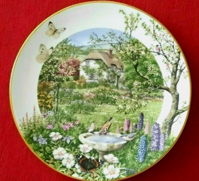 1979 LIMITIERT Sammelteller Englischer Fine Porzellan ''June in a Country Garden''