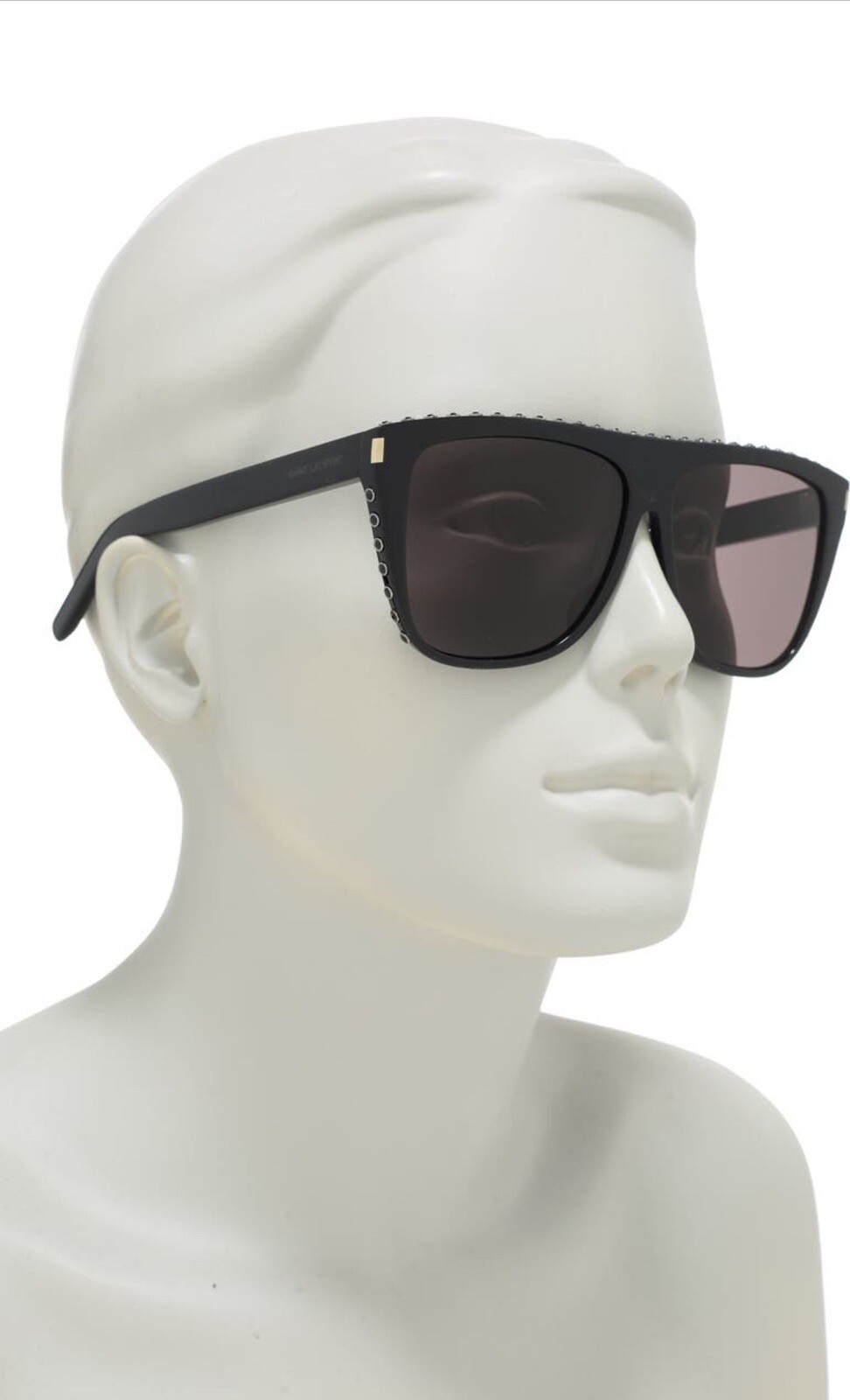 Occhiali da sole SAINT LAURENT YSL 1 025 140 neri rettangolari unisex 59 mm nuovi con etichette $1.015