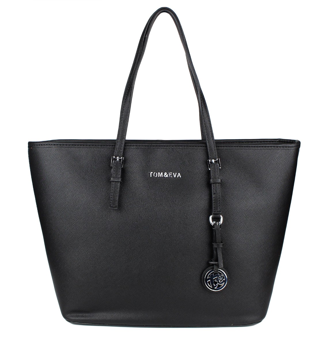 Damen Shopper Tasche Handtasche Schwarz Groß Elegante