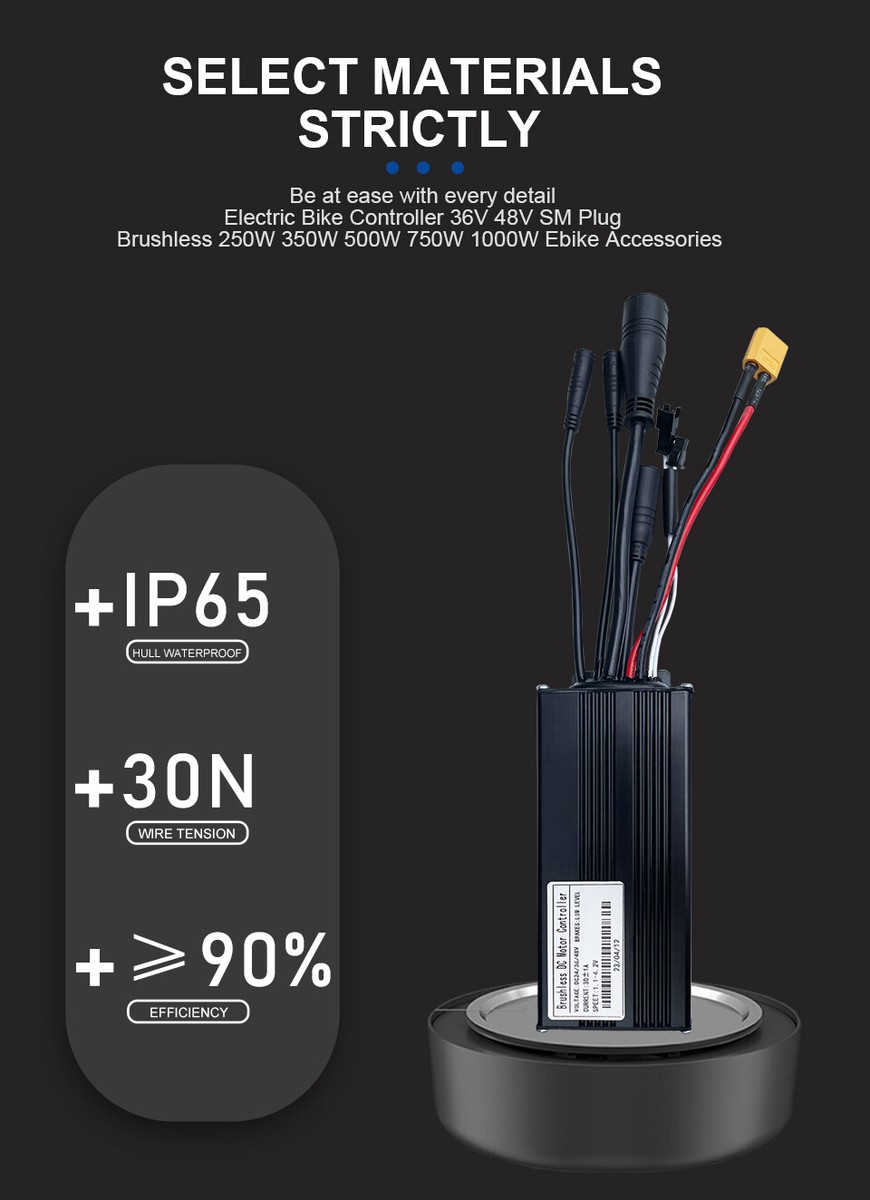 E-bike Controller 17A 26A 30A Three-Mode Sine Wave E-bike Controller 17A 26A 30A Three-Mode Sine Wave