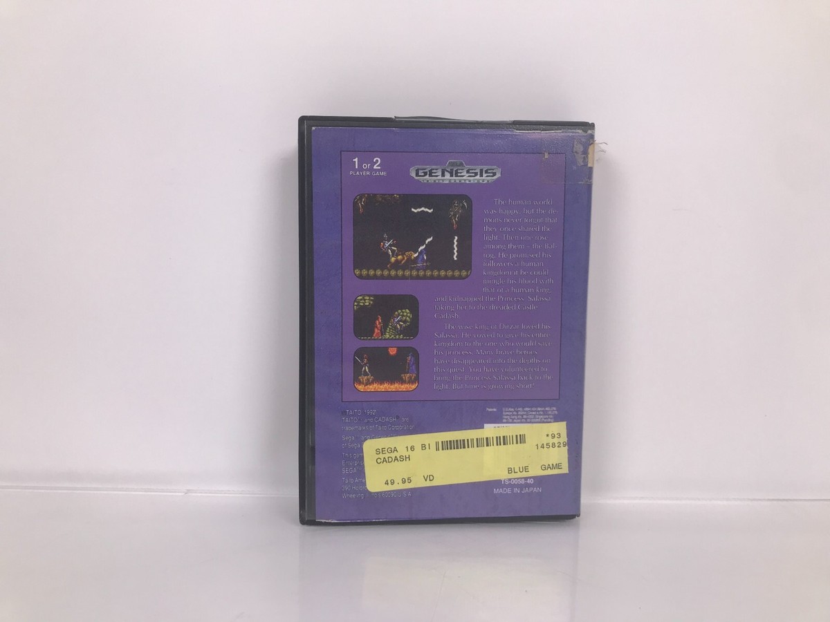 Cadash - Sega Genesis Taito Cartridge w/ Case and Manual | eBay Cadash - Sega Genesis Taito Cartridge w/ Case and Manual | eBay