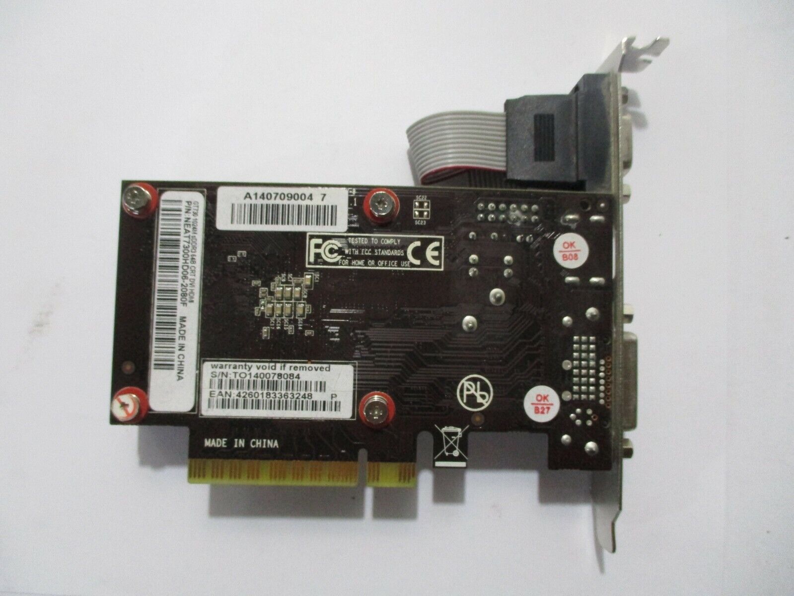 GeForce® GT 730 1024MB DDR3 64B CRT DVI HDMI NEAT7300HD06-2080F