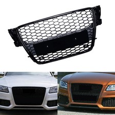 Frontgrill Kühlergrill ohne Emblem Schwarz für Audi A5 Cabriolet 8F7 Bis 2011