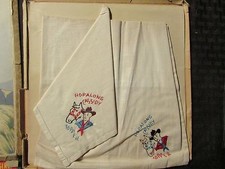 Vintage HOPALONG CASSIDY Topper Pair of 12x12" Handkerhiefs VG/FN 5.0 in Box