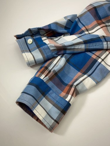 GLOBERIDE Long Sleeve Shirt S Polyester Check Used - Picture 5 of 8