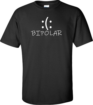 Bipolar T- Shirt Funny Lüstig Neu Nice Halloween, Weihnachten, Famillie