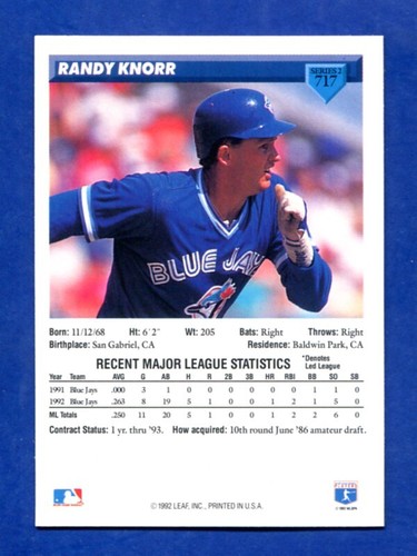 1993 DONRUSS PICK YOUR CARD COMPLETE YOUR SET 511-792 - Picture 371 of 499