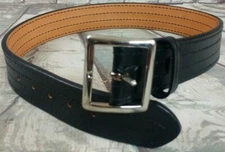 Dutyman 44611 Black Full Grain Leather 4 Row Stitch 1 3/4" Duty Belt Size 30 