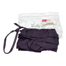 Wristlet Thirty-One 31 Hostess Exclusive Plum Purple Multi-Ruffle Retired NEW
