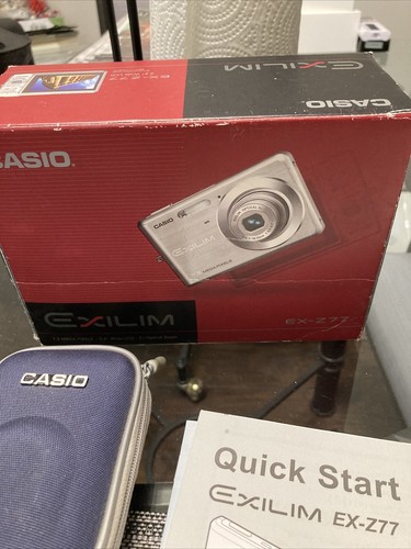 Casio EXILIM ZOOM EX-Z77 7.2MP Digital Camera - Silver - W/Original Box..+Others - Picture 8 of 23