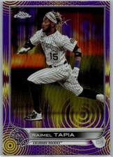 2022 Topps Chrome Sonic Purple & Yellow Pulse Refractor /299 Raimel Tapia #69