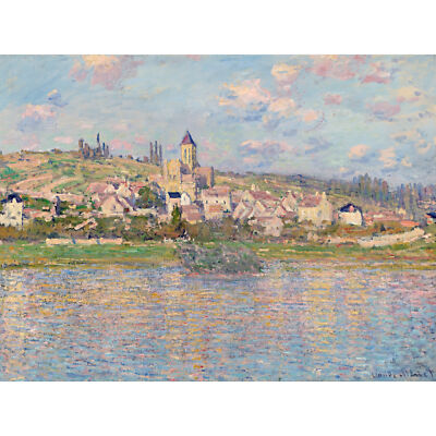 Claude Monet Vetheuil extra großer Wandbilddruck Premium Leinwandbild