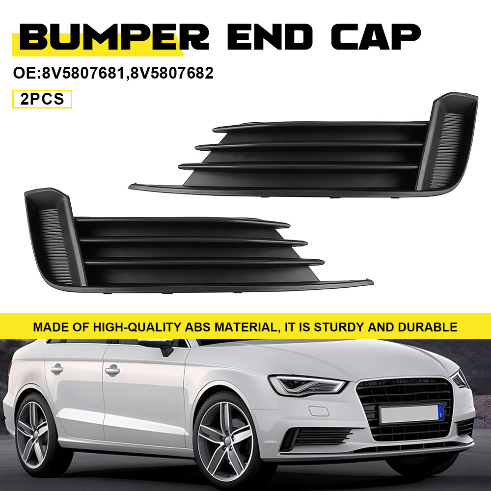 For Q5 Audi 2013-17 Front Fog Bumper Light Covers Grille Bezels Left Right Side