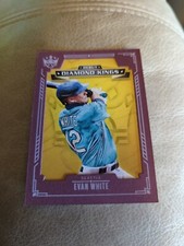 2021 Panini Diamond Kings Evan White Debut DDK-SM Plum Framed RC Seattle 
