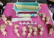 15 pc Lot Of Quint Dolls & Accessories 1990 TYCO