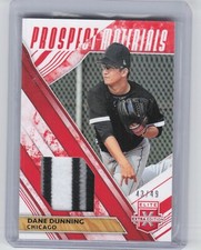 2019 Elite Extra Edition Dane Dunning Prospect Materials Patch Red /49 Rangers