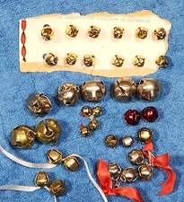 VINTAGE CHRISTMAS etc. JINGLE BELLS, 36, VARIOUS SIZES TO 1"