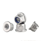 <!--F#f_0-->304 Stainless Steel Hex Flange Lock Nut With Nylon Insert M3 M4 M5 M6 M8 M10 M12<!--F/-->