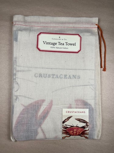 Cavallini & Co. Crustaceans Vintage Style Cotton Tea Towel - Picture 4 of 7