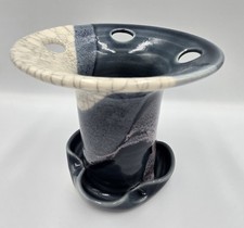 Deborah Shapiro Art Studio Pottery 1993 Toothbrush/ Paintbrush Holder 5.5 In Ht