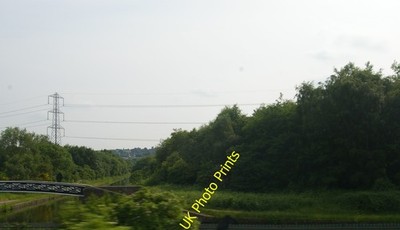 Photo 6x4 Gower Branch Canal: fleeting glimpse from the railway West Brom c2016