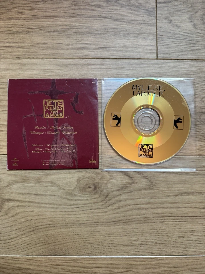 Mylène Farmer CD promo Je te rends ton amour Pochette - Photo 3/3