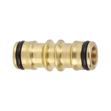 2-Way Garden Brass Hose Connector Joiner Coupler Watering Water Pipe Tap Male